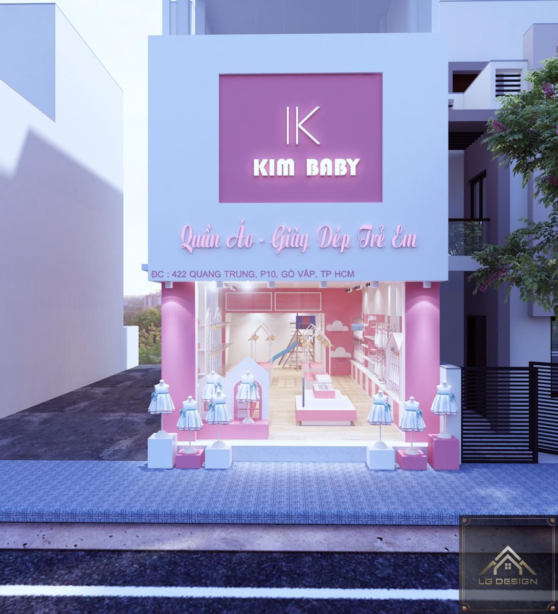 Thiết Kế Shop Thời Trang Kim Baby