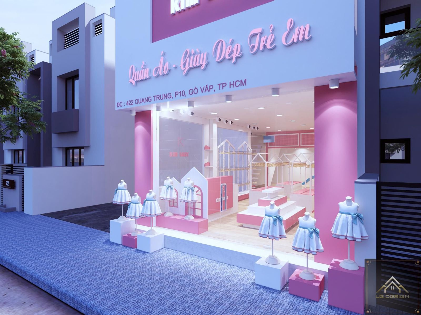 Thiết Kế Shop Thời Trang Kim Baby