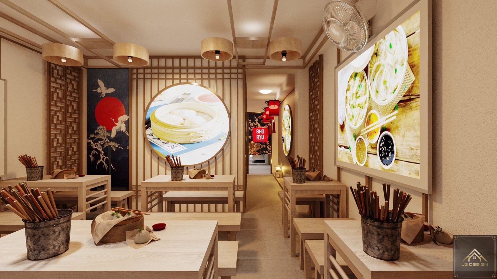 Thiết Kế Nhà Hàng Mì Cay Nhật Bản