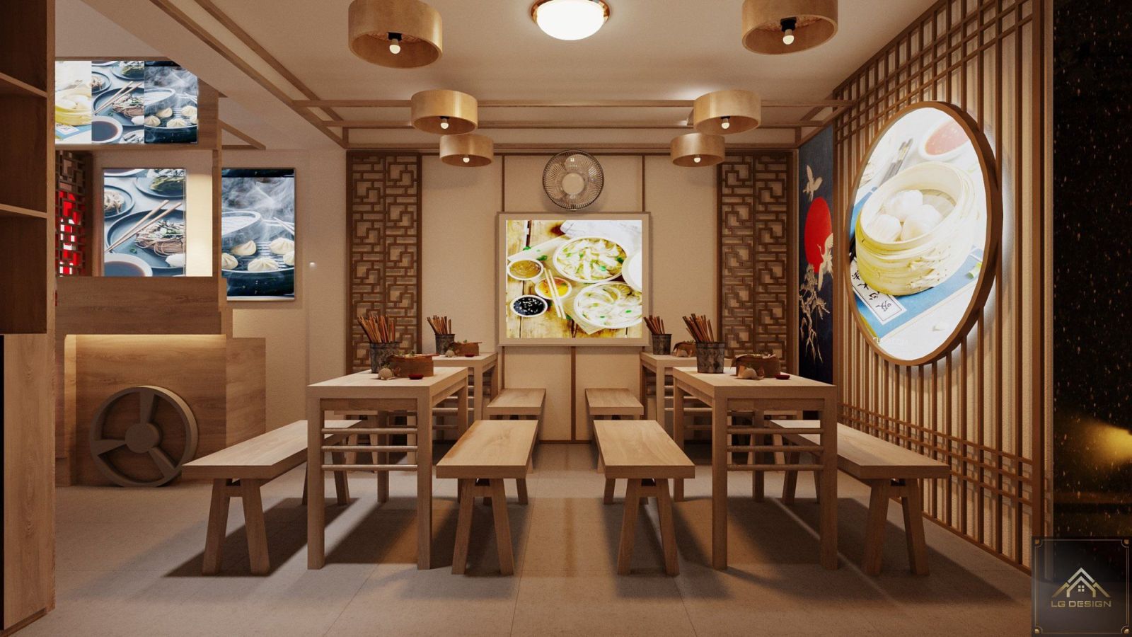 Thiết Kế Nhà Hàng Mì Cay Nhật Bản