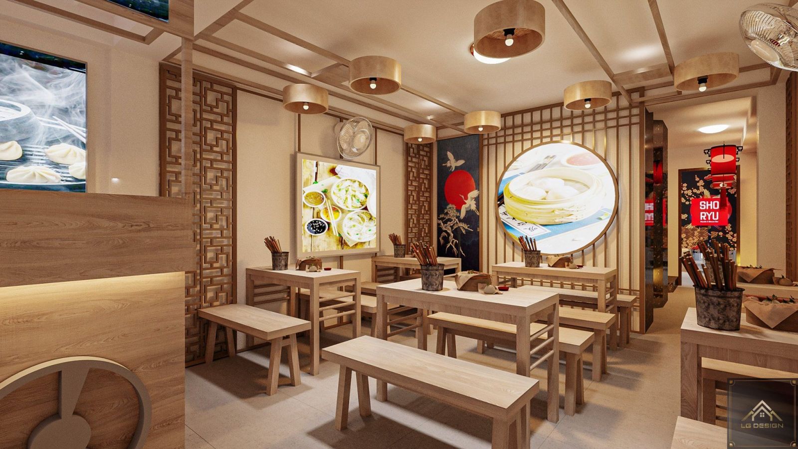 Thiết Kế Nhà Hàng Mì Cay Nhật Bản