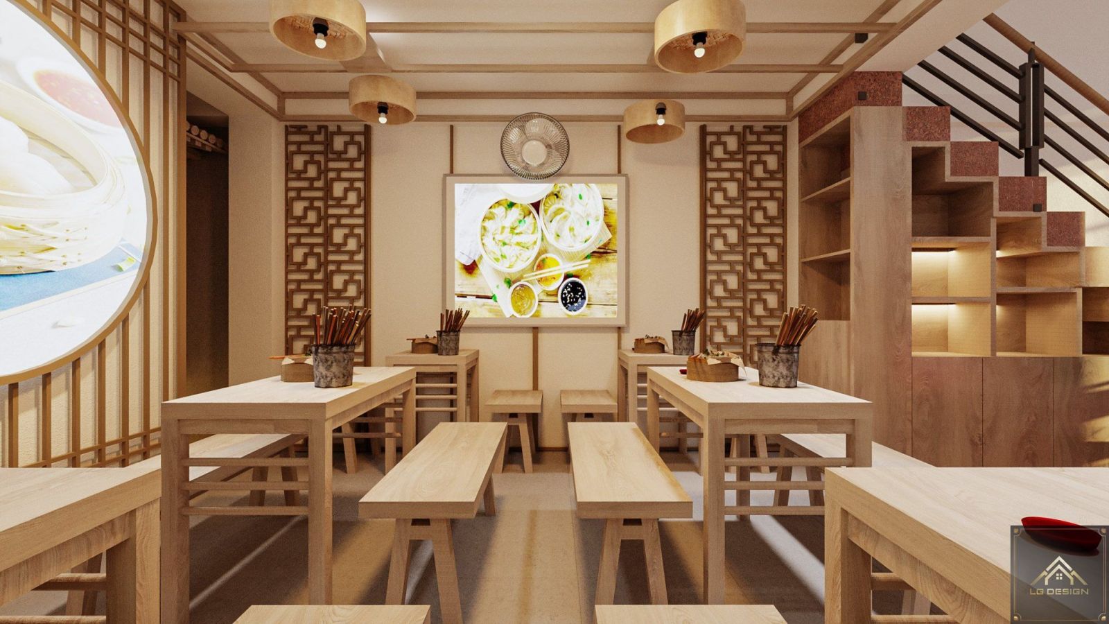 Thiết Kế Nhà Hàng Mì Cay Nhật Bản