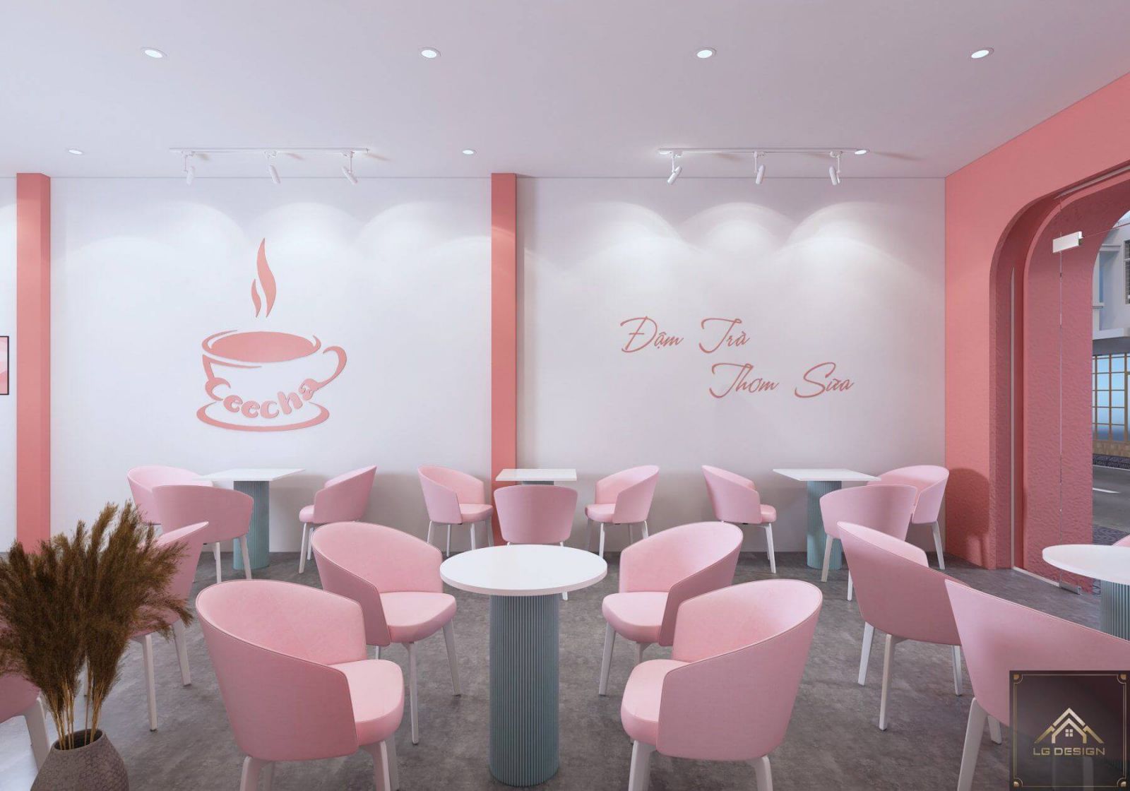 Thiết Kế Quán Trà Sữa CEECHA TEA